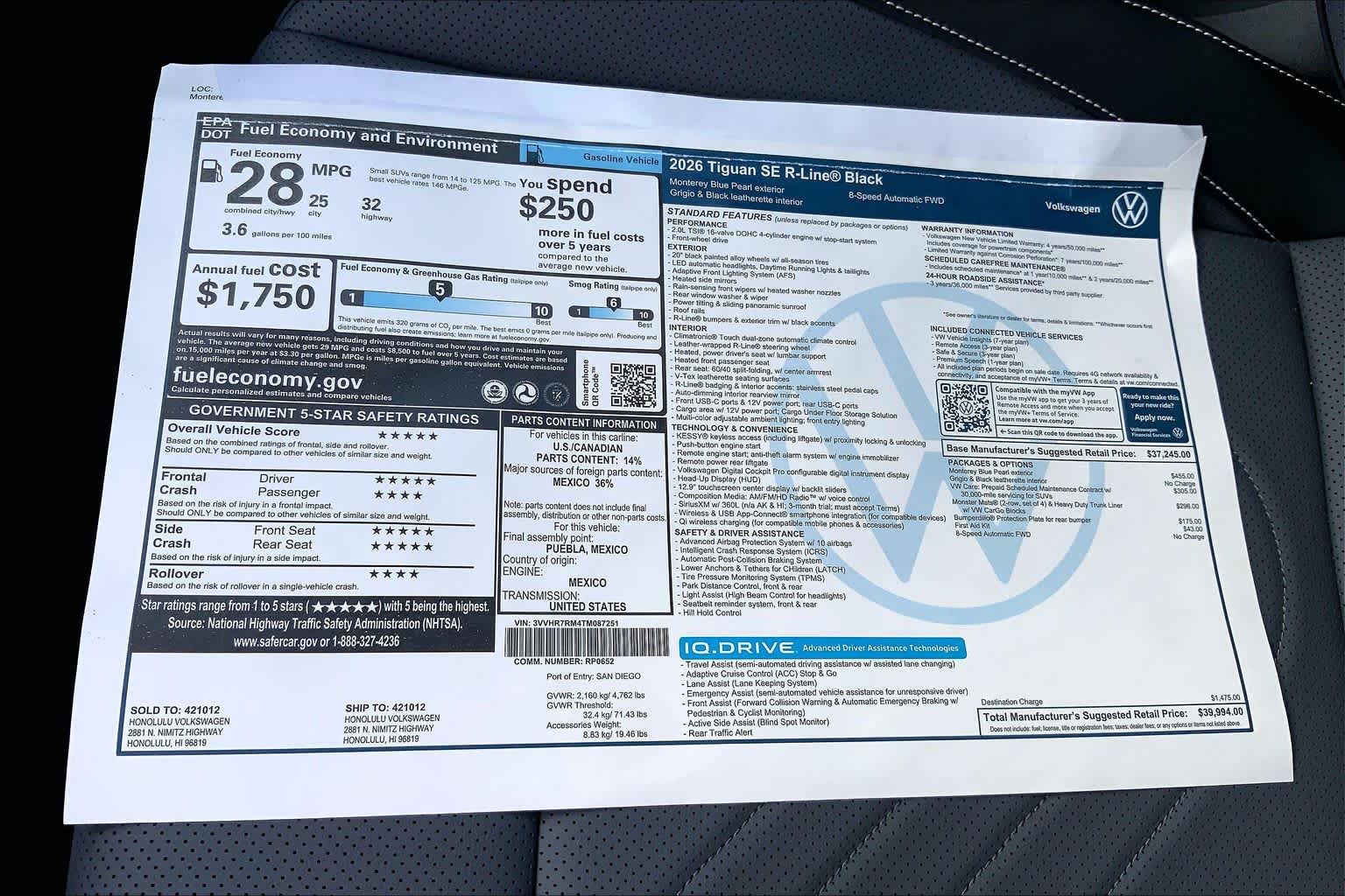 Thumbnail: 2026 Volkswagen Tiguan - 23