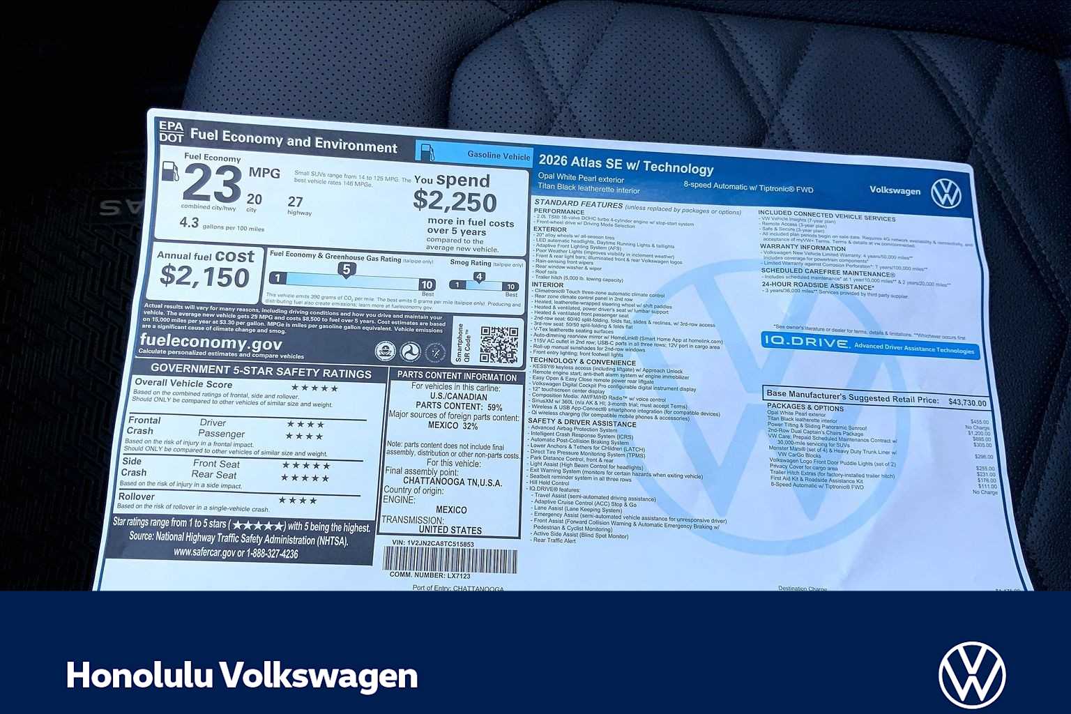 Thumbnail: 2026 Volkswagen Atlas - 22