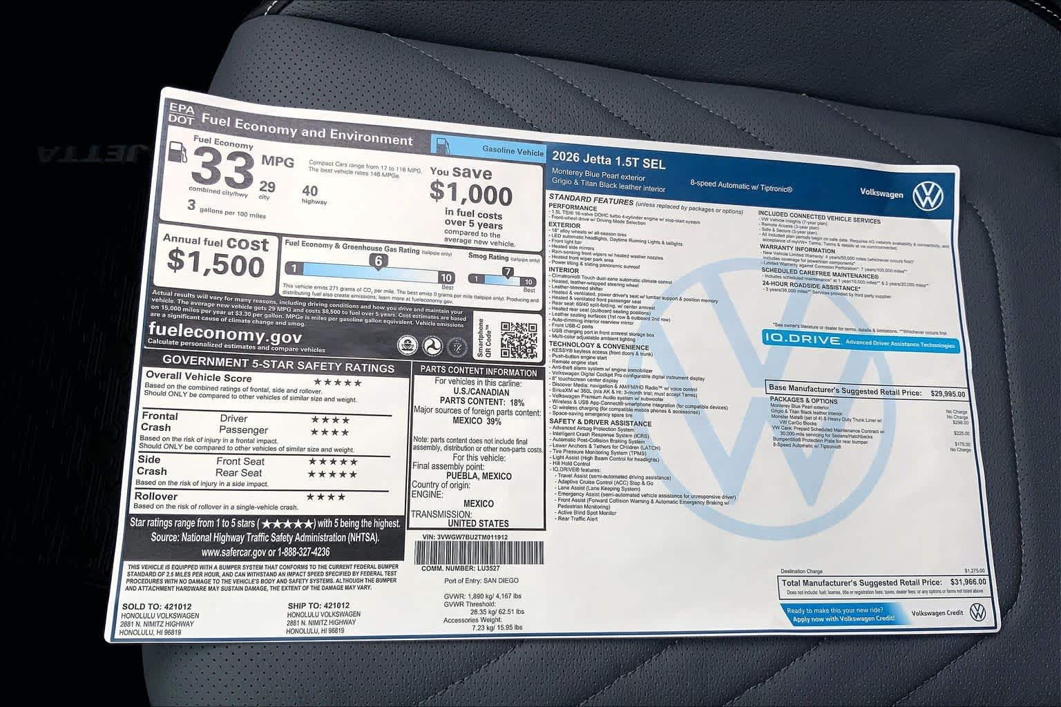 Thumbnail: 2026 Volkswagen Jetta - 23