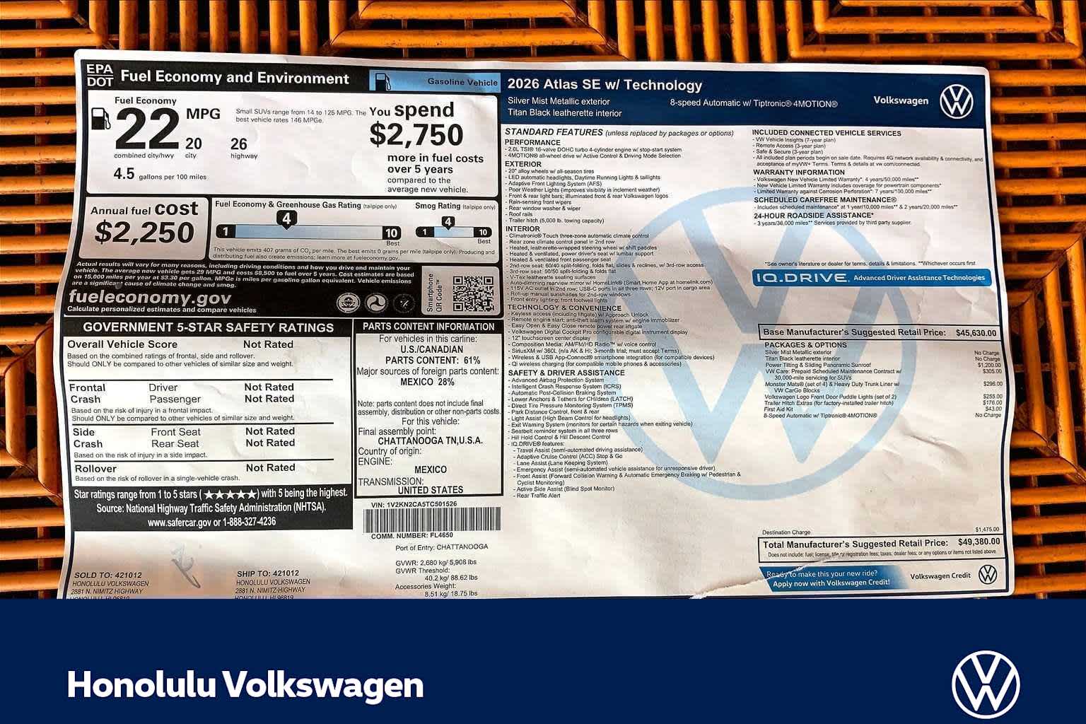 Thumbnail: 2026 Volkswagen Atlas - 23