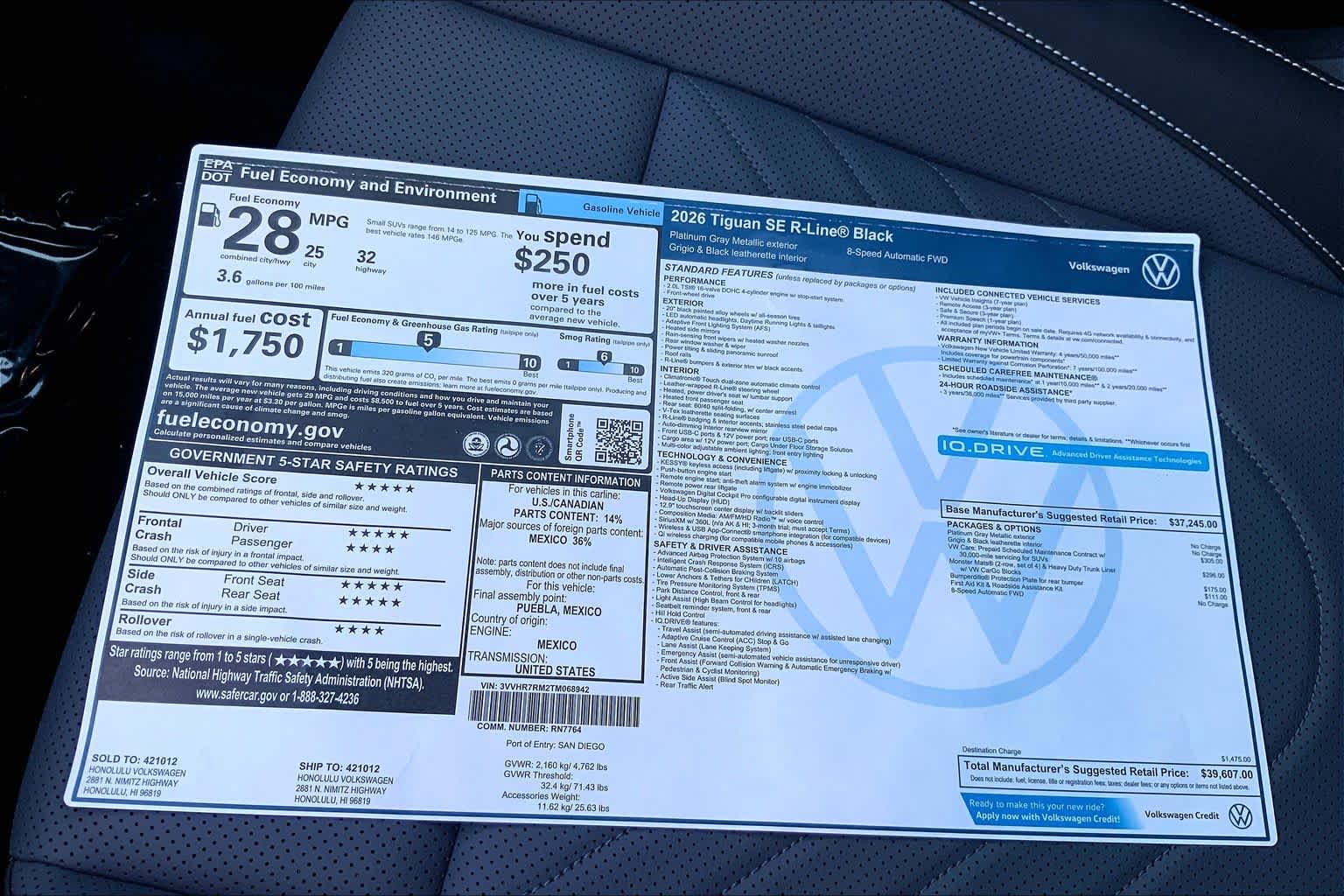 Thumbnail: 2026 Volkswagen Tiguan - 23