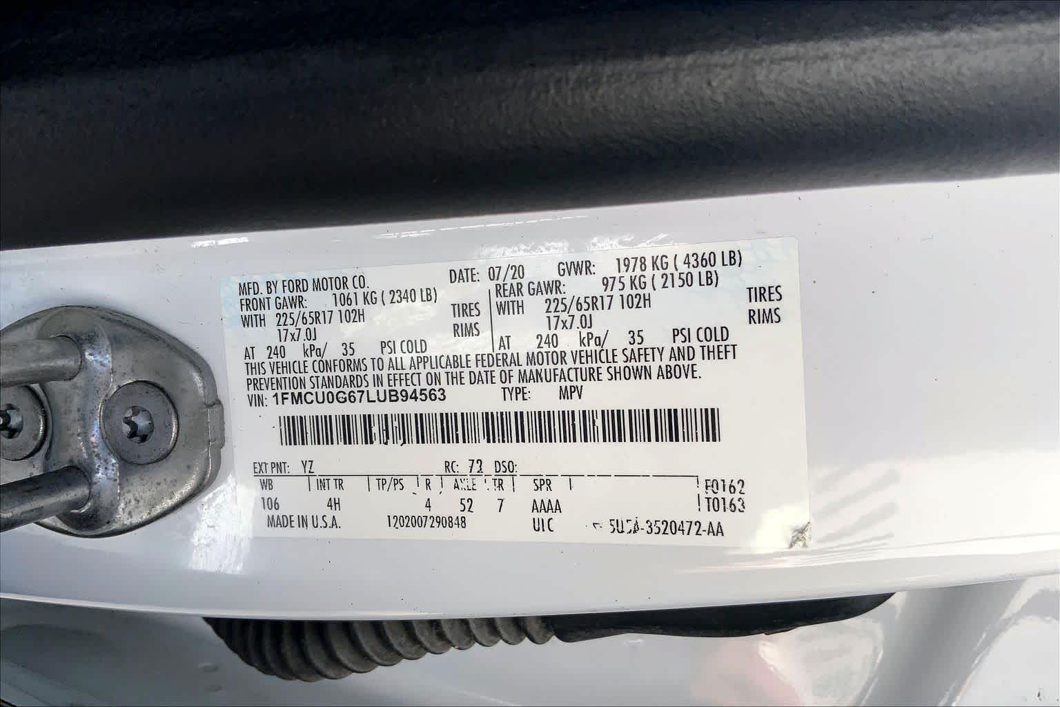 Thumbnail: 2020 Ford Escape - 20