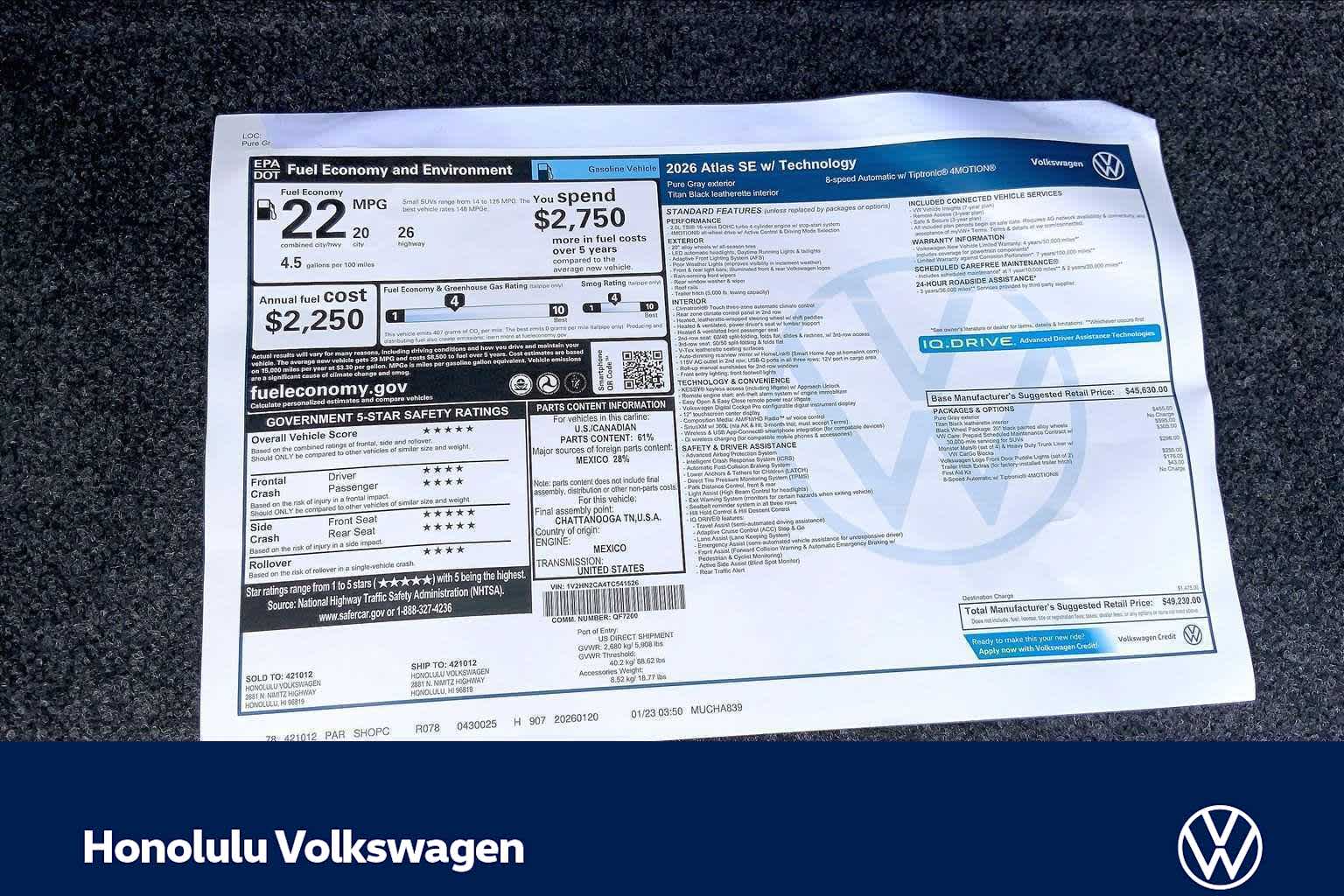 Thumbnail: 2026 Volkswagen Atlas - 23