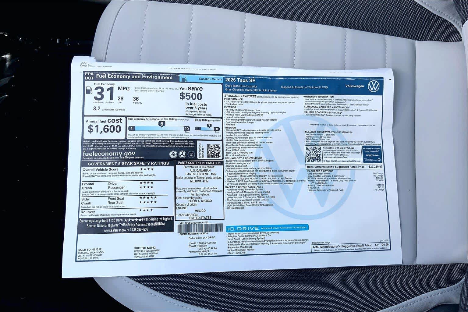 Thumbnail: 2026 Volkswagen Taos - 23