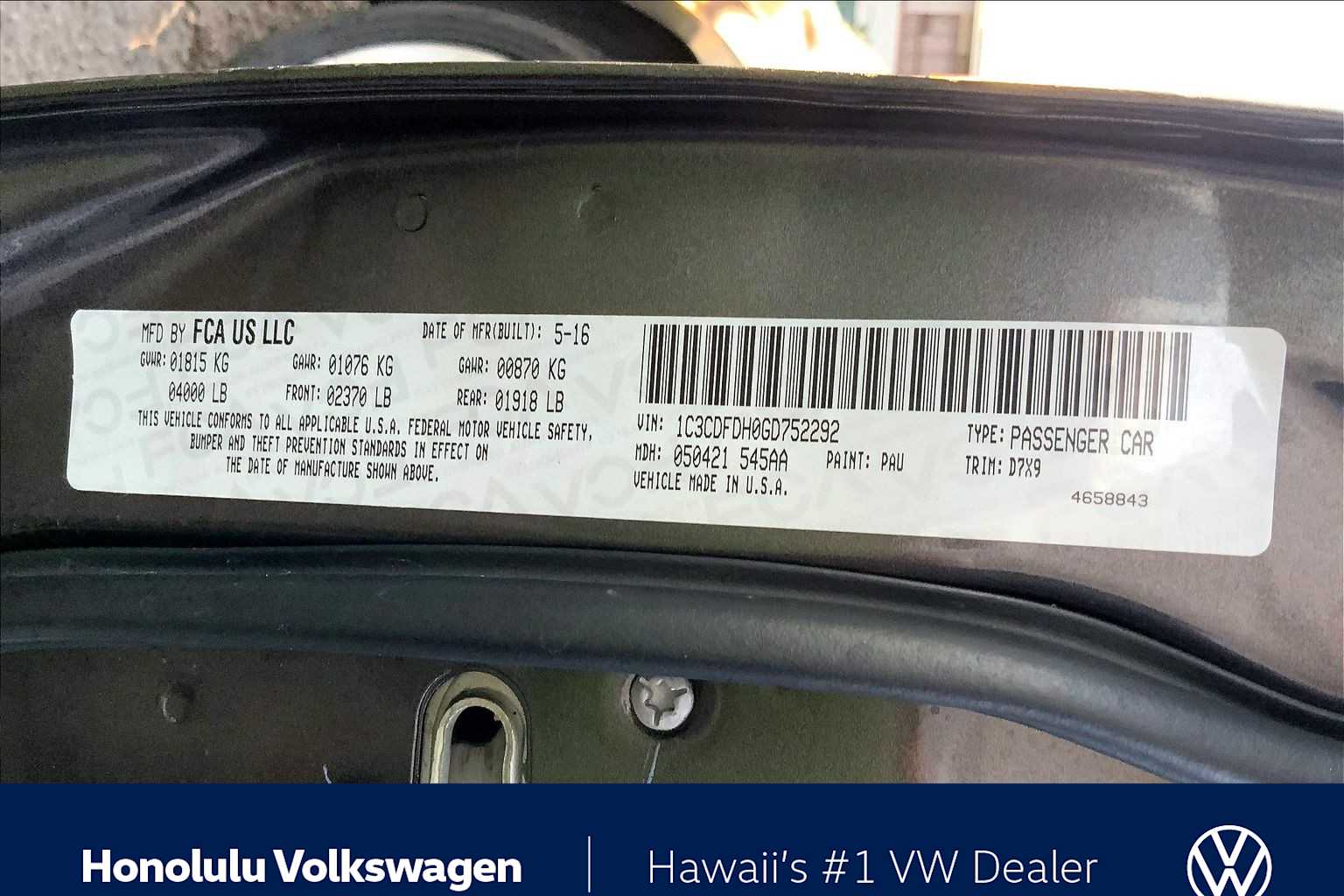 Thumbnail: 2016 Dodge Dart - 19