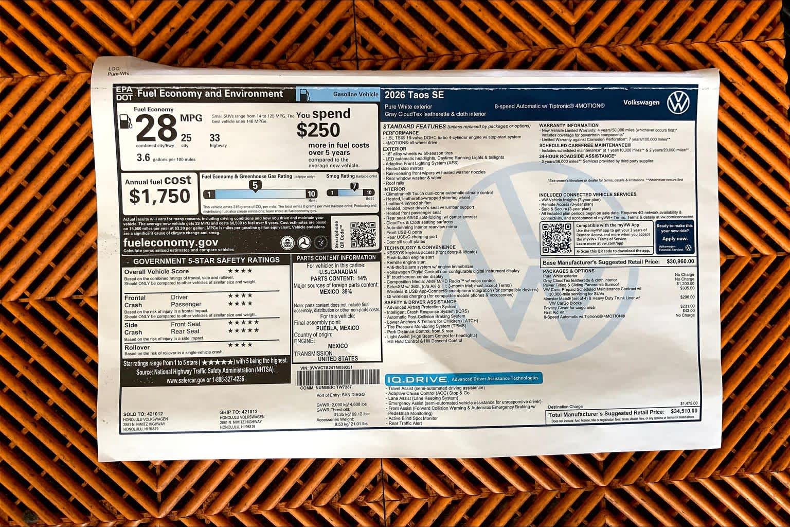 Thumbnail: 2026 Volkswagen Taos - 23