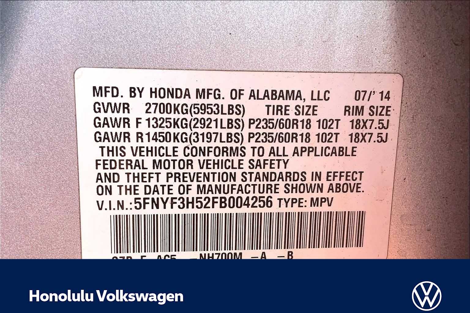 Thumbnail: 2015 Honda Pilot - 20