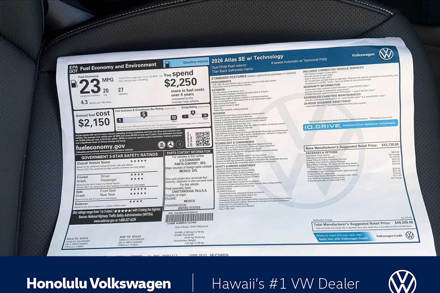 Thumbnail: 2026 Volkswagen Atlas - 23