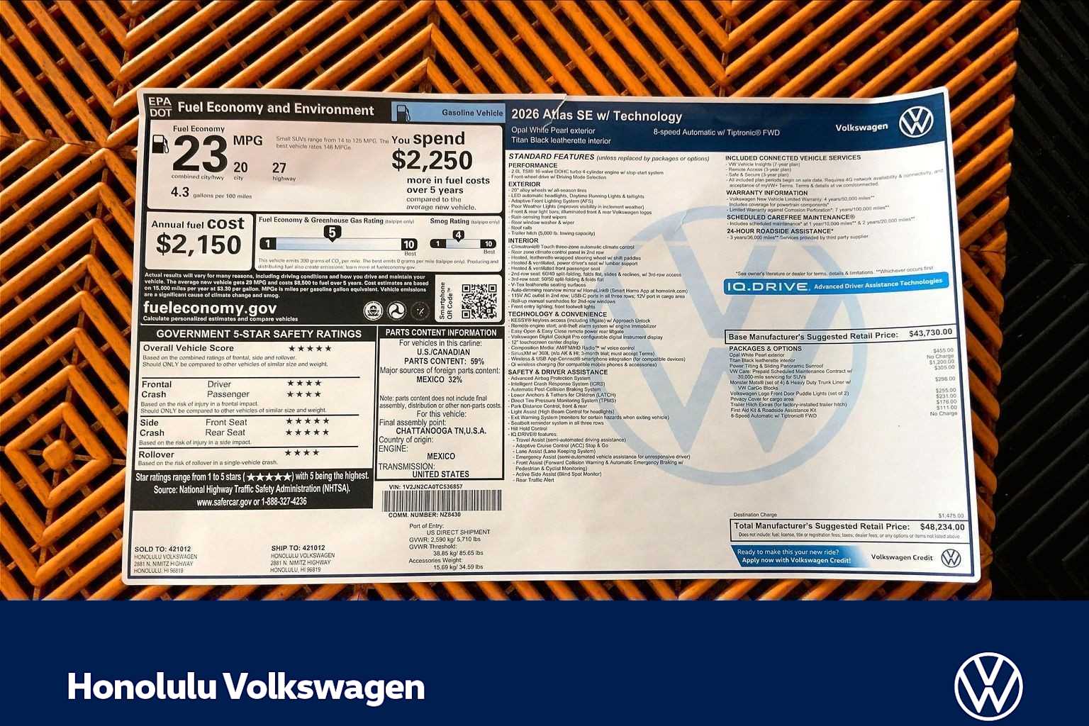 Thumbnail: 2026 Volkswagen Atlas - 23