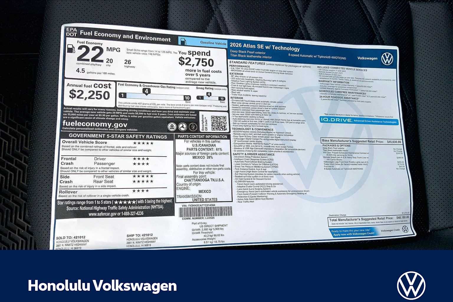 Thumbnail: 2026 Volkswagen Atlas - 23