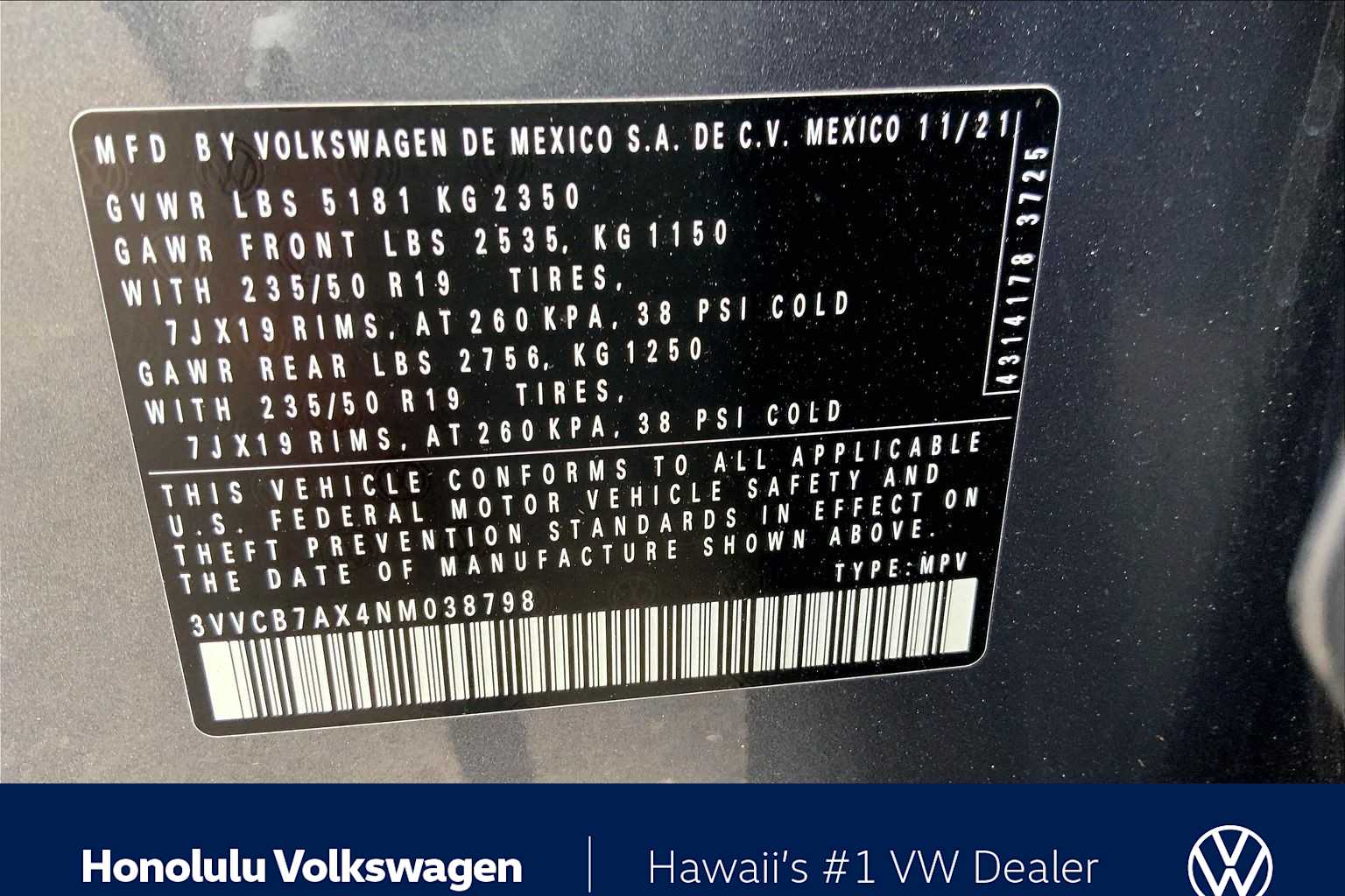 Thumbnail: 2022 Volkswagen Tiguan - 19