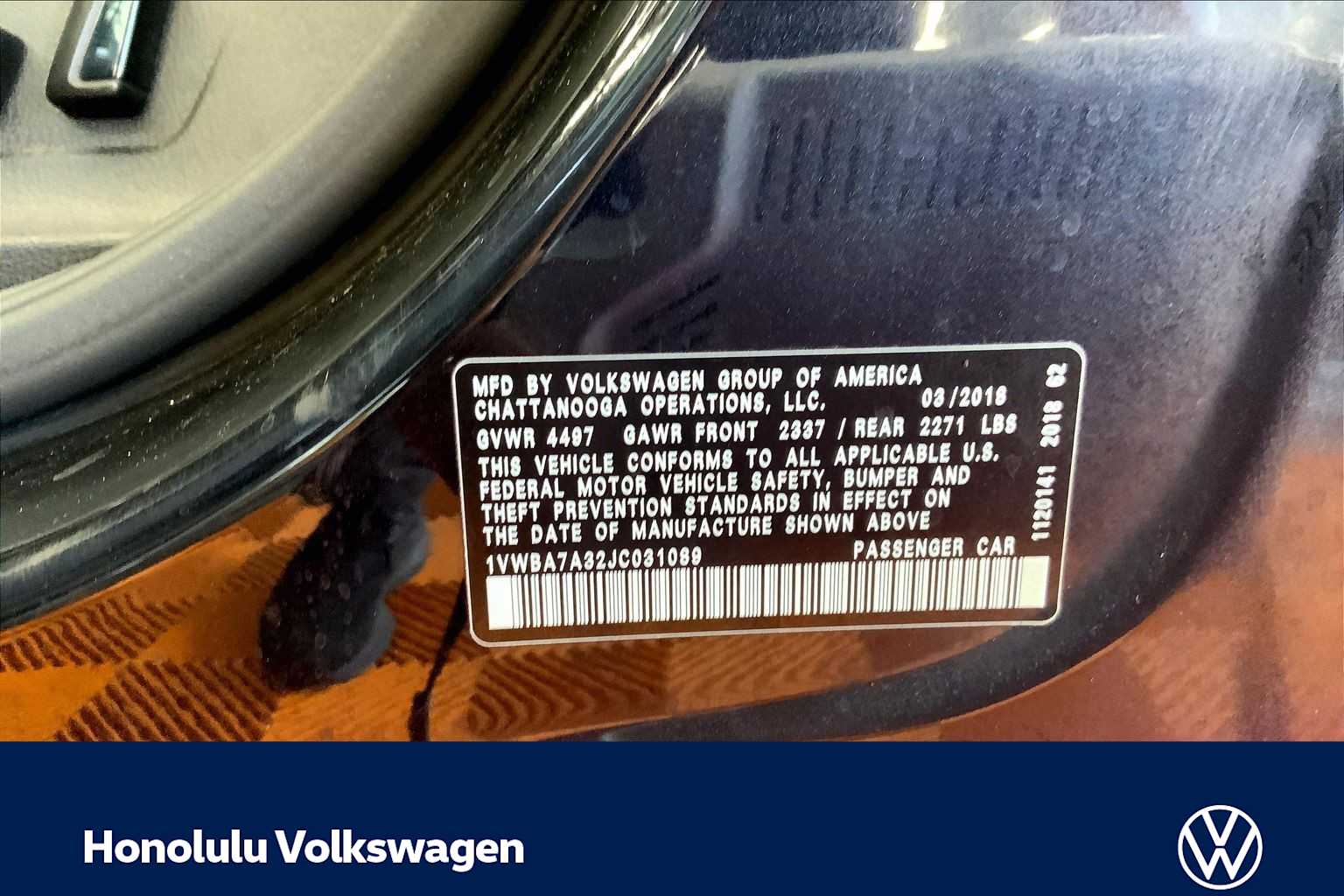 Thumbnail: 2018 Volkswagen Passat - 18