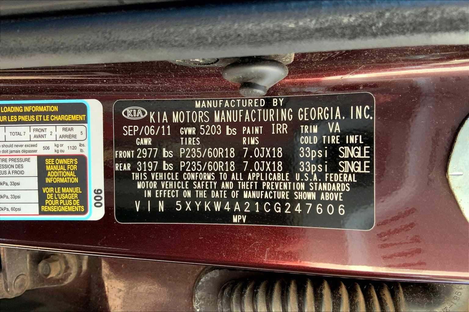 2012 Kia Sorento SX 19