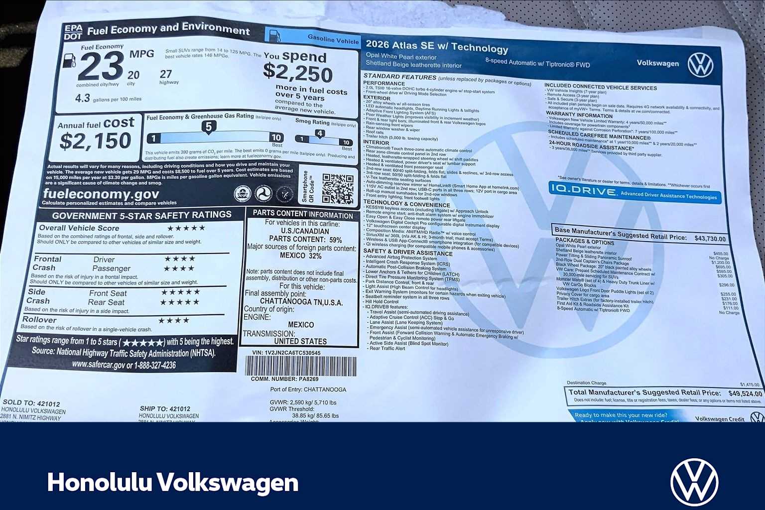 Thumbnail: 2026 Volkswagen Atlas - 23