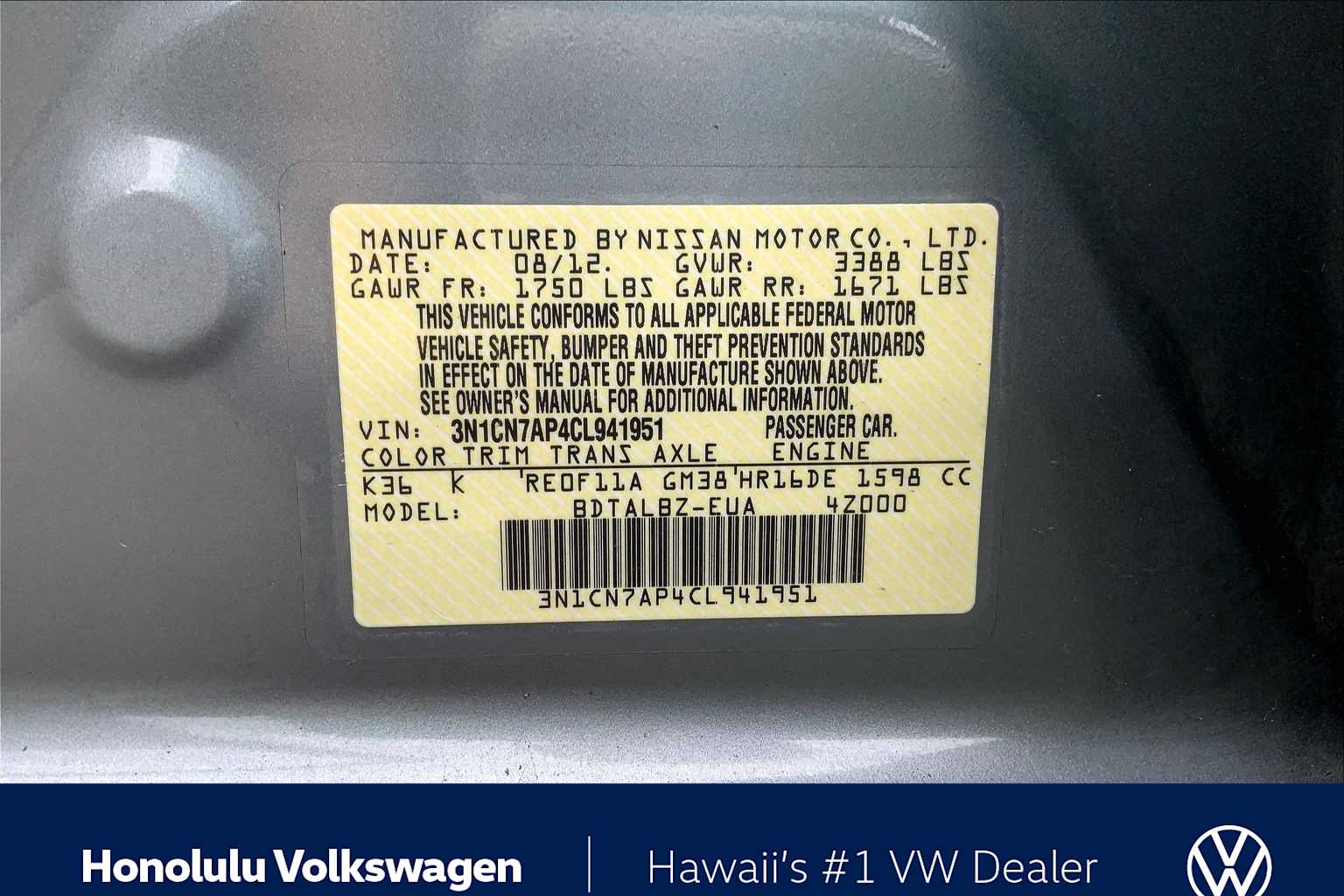 Thumbnail: 2012 Nissan Versa - 19