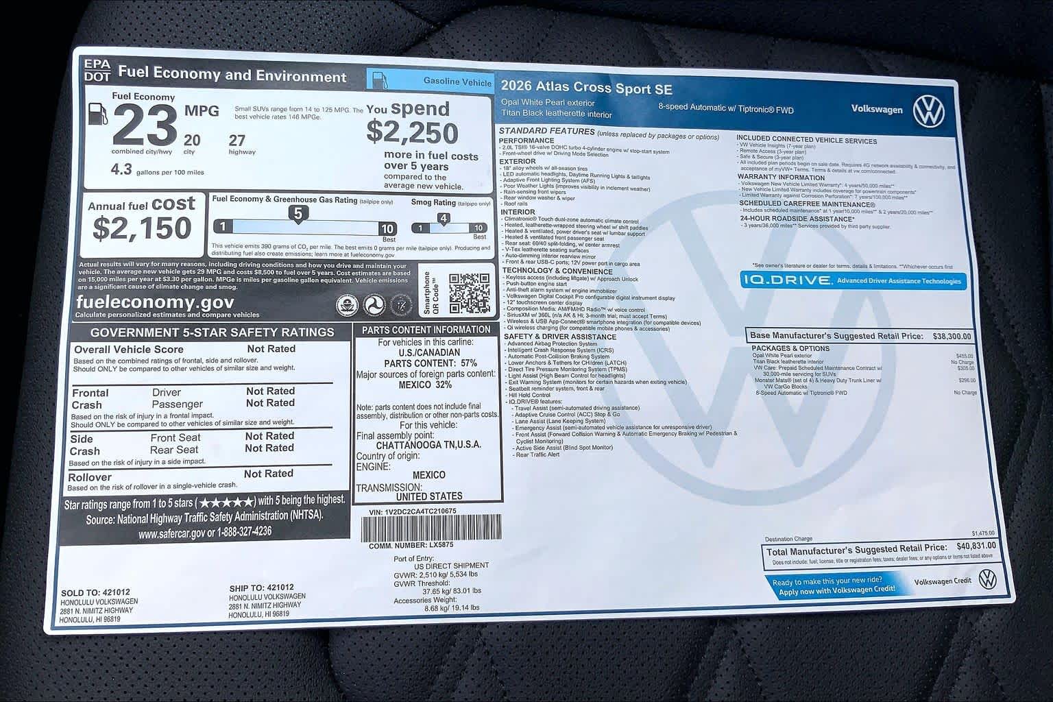 Thumbnail: 2026 Volkswagen Atlas - 23