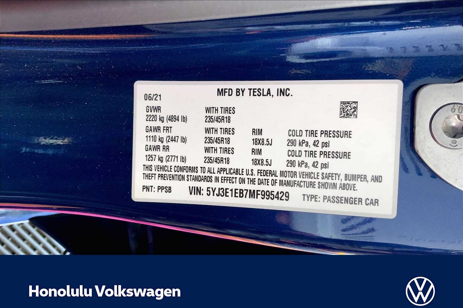 Thumbnail: 2021 Tesla Model 3 - 20