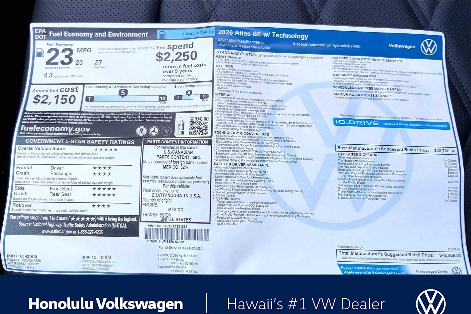 Thumbnail: 2026 Volkswagen Atlas - 23