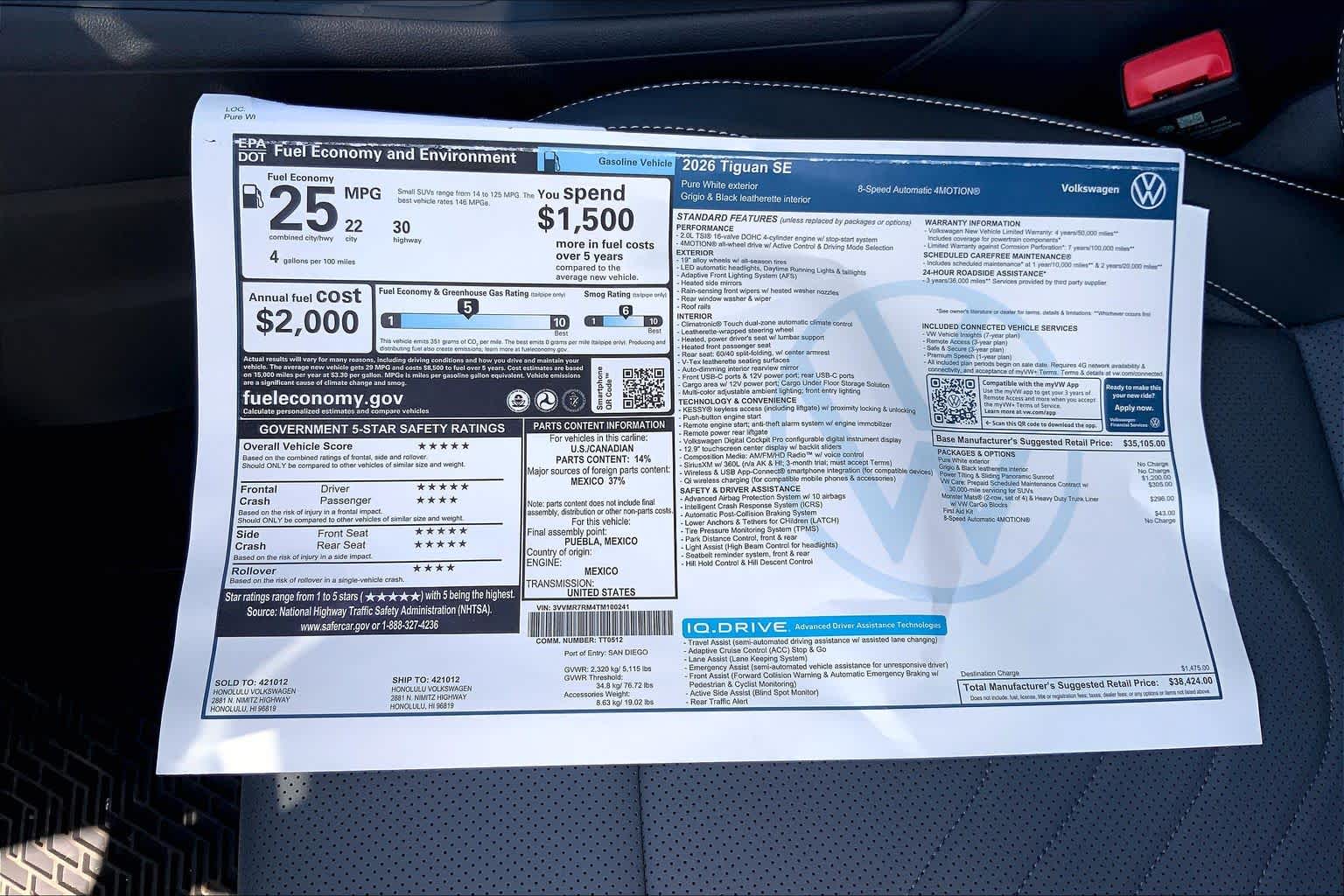Thumbnail: 2026 Volkswagen Tiguan - 23