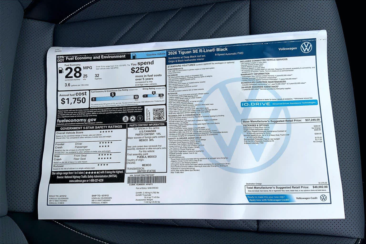 Thumbnail: 2026 Volkswagen Tiguan - 23