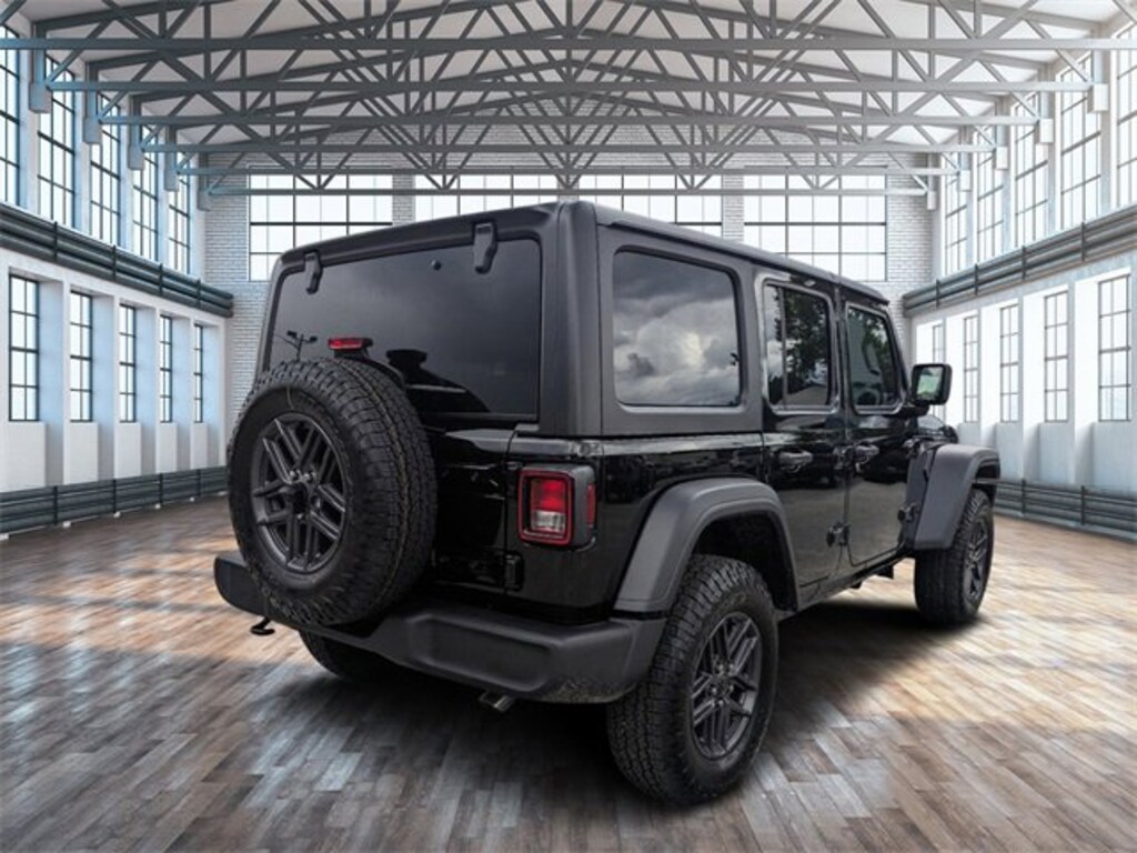Used Black Clearcoat 2024 Jeep Wrangler Sport S For Sale in Moncks