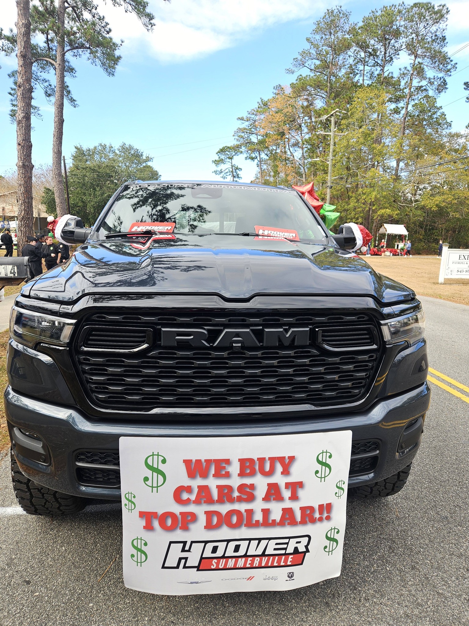 Hoover RAM truck at Summerville Christmas Parade