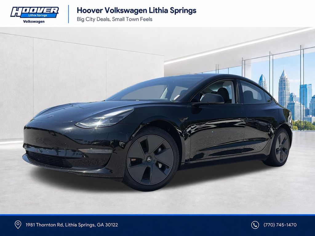 Used 2023 Tesla Model 3 Base with VIN 5YJ3E1EAXPF554857 for sale in Lithia Springs, GA