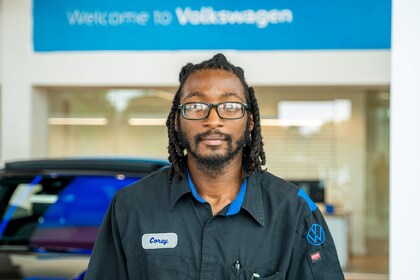 Staff member Corey Russell <br> Service Tech from ID_3ab2b3dcc002