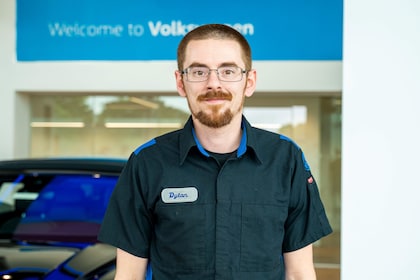 Staff member Dylan Williams <br> Service Tech from ID_3ab2b3dcc002