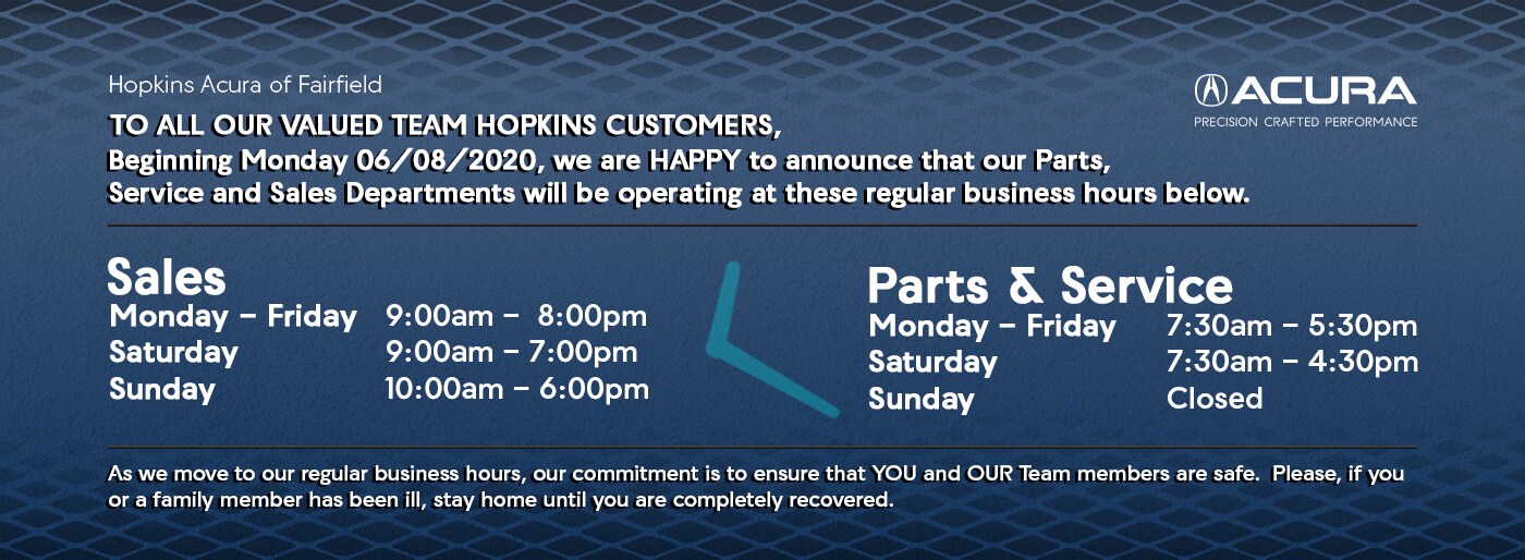New & used Acura Car Dealer Fairfield Hopkins Acura of Fairfield