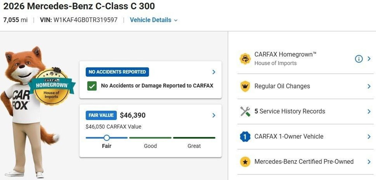 Certified 2026 Mercedes-Benz C-Class C 300 Sedan
