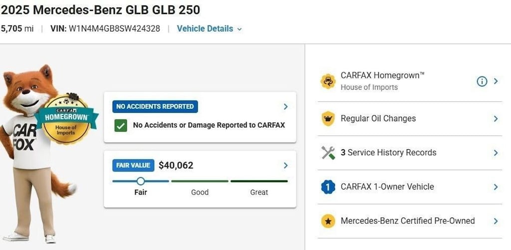 Certified 2025 Mercedes-Benz GLB SUV