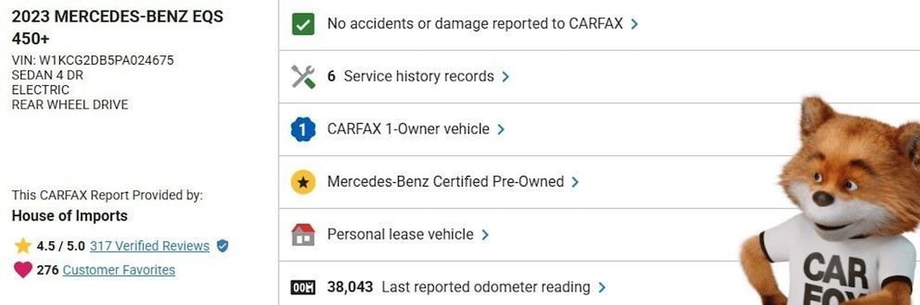 Certified 2023 Mercedes-Benz EQS Sedan