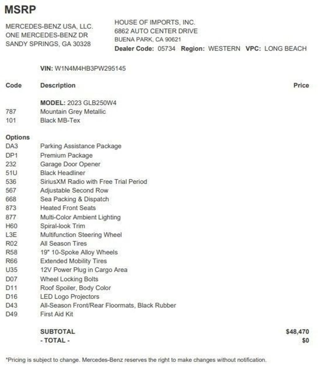 Certified 2023 Mercedes-Benz GLB 4MATIC SUV