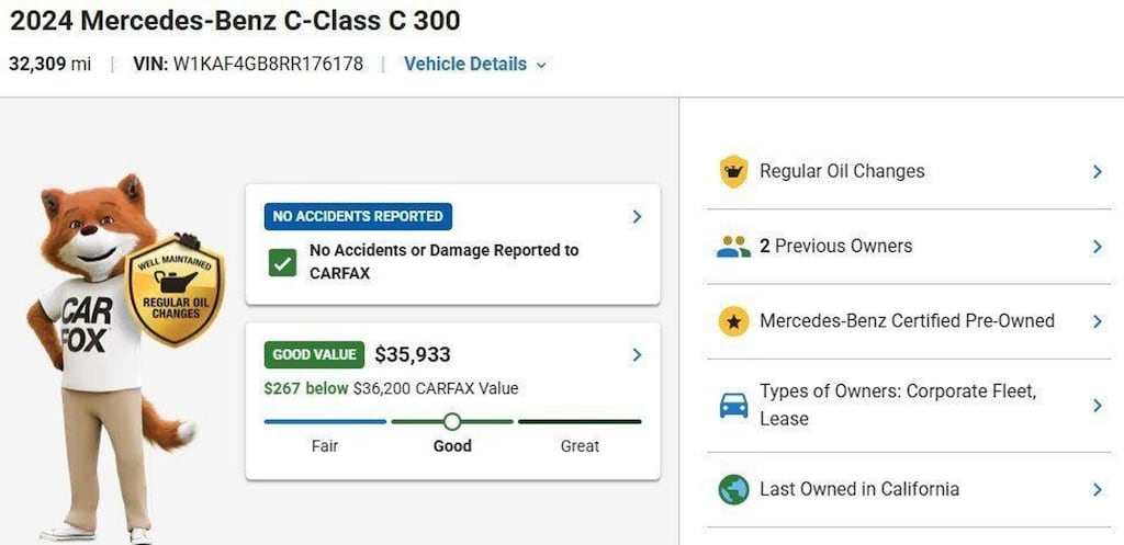 Certified 2024 Mercedes-Benz C-Class C 300 Sedan