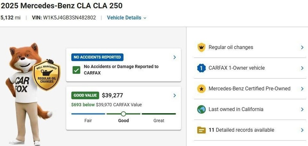 Certified 2025 Mercedes-Benz CLA Coupe