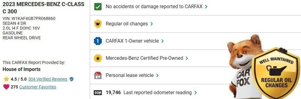 Certified 2023 Mercedes-Benz C-Class C300 Sedan