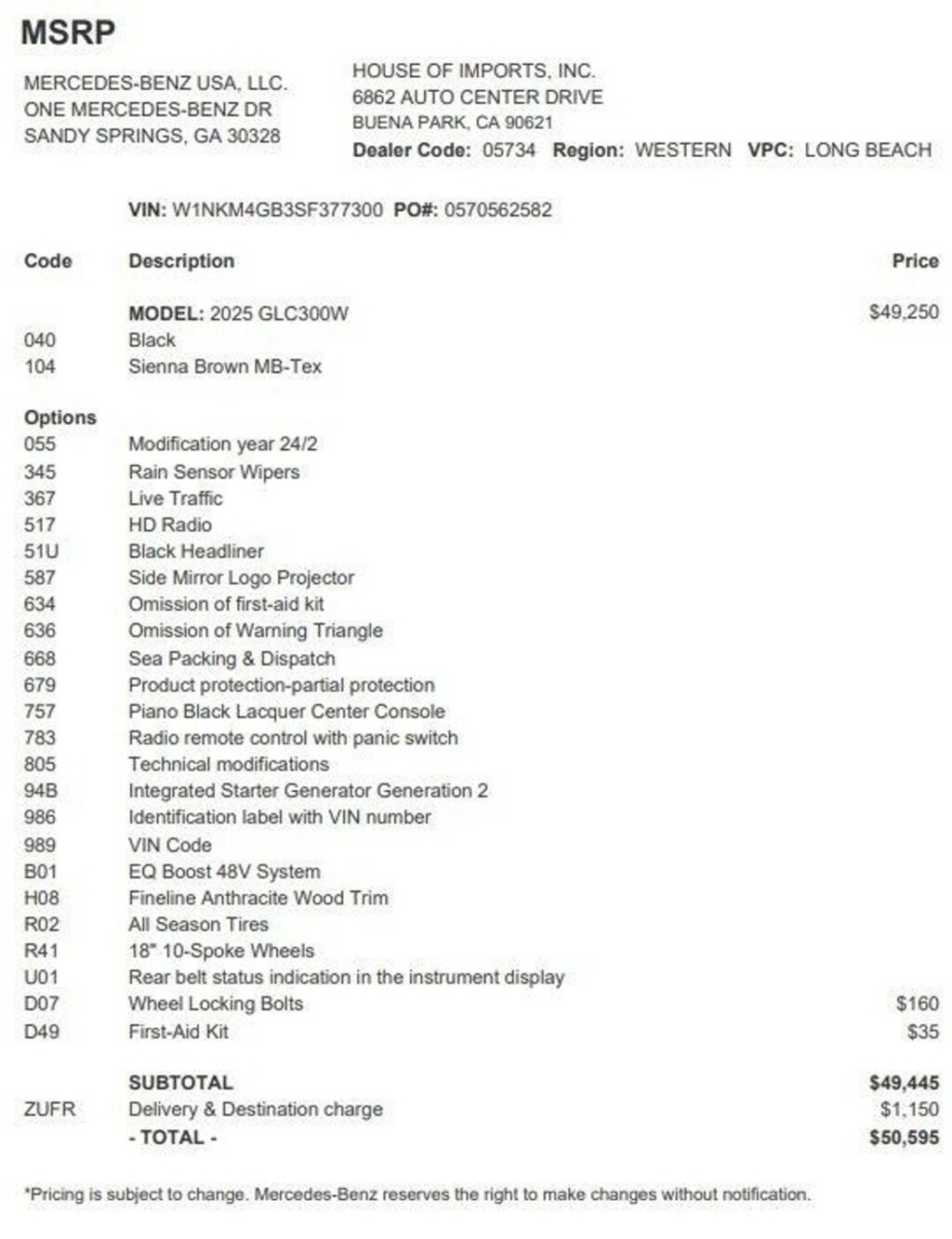 Certified 2025 Mercedes-Benz GLC SUV