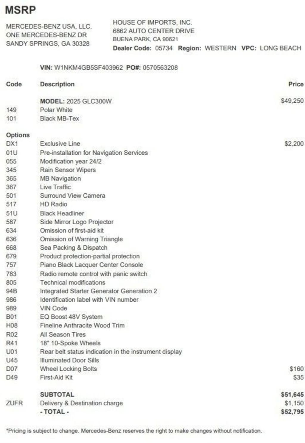 Certified 2025 Mercedes-Benz GLC SUV