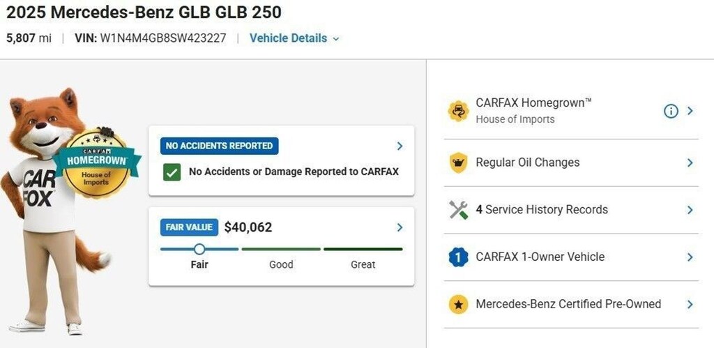 Certified 2025 Mercedes-Benz GLB SUV