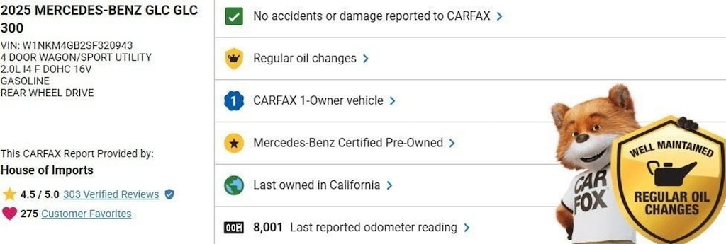 Certified 2025 Mercedes-Benz GLC SUV