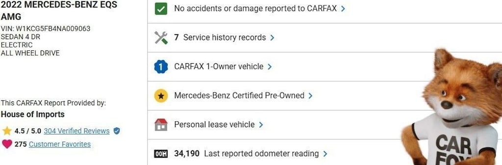 Certified 2022 Mercedes-Benz EQS Sedan