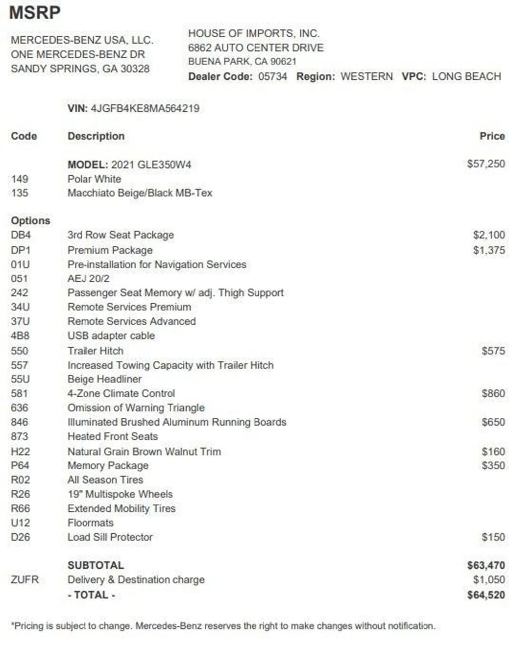 Certified 2021 Mercedes-Benz GLE 4MATIC SUV