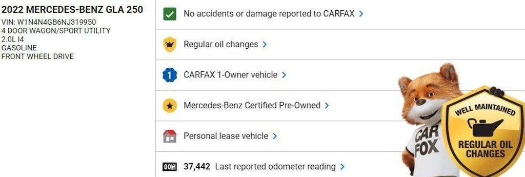 Certified 2022 Mercedes-Benz GLA  SUV