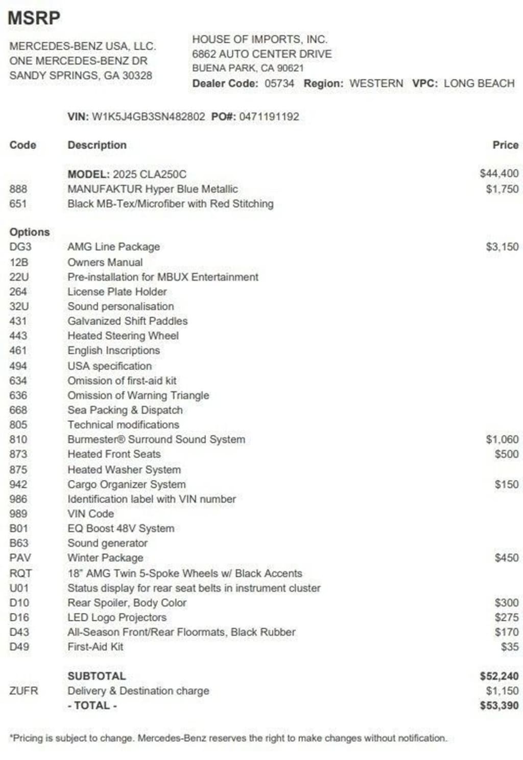 Certified 2025 Mercedes-Benz CLA Coupe