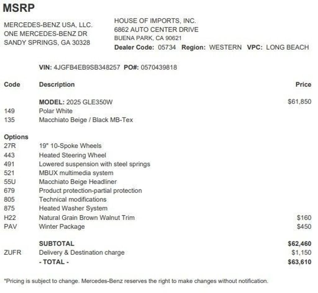 Certified 2025 Mercedes-Benz GLE  SUV