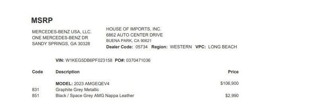 Certified 2023 Mercedes-Benz EQE 4MATIC Sedan