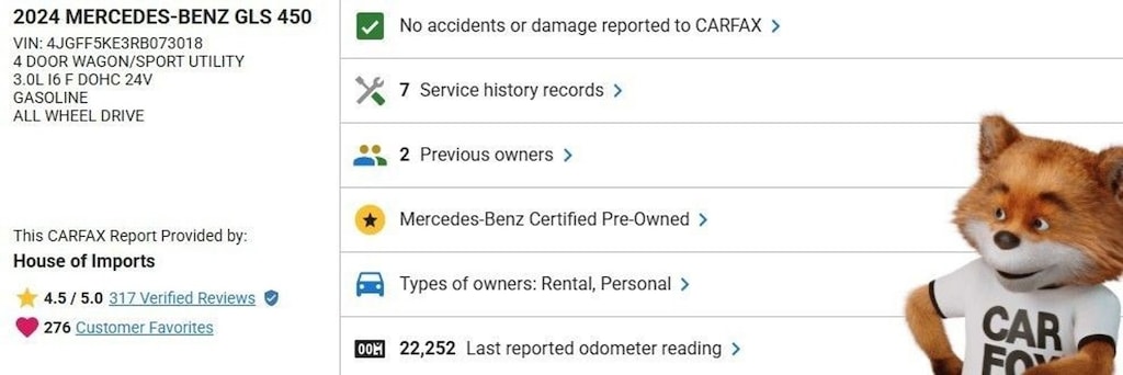 Certified 2024 Mercedes-Benz GLS 4MATIC SUV