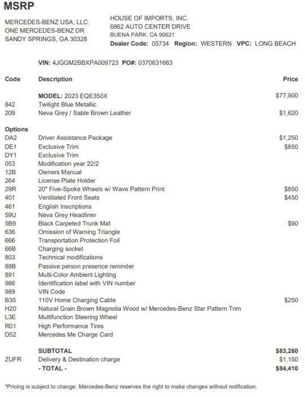 Certified 2023 Mercedes-Benz EQE SUV