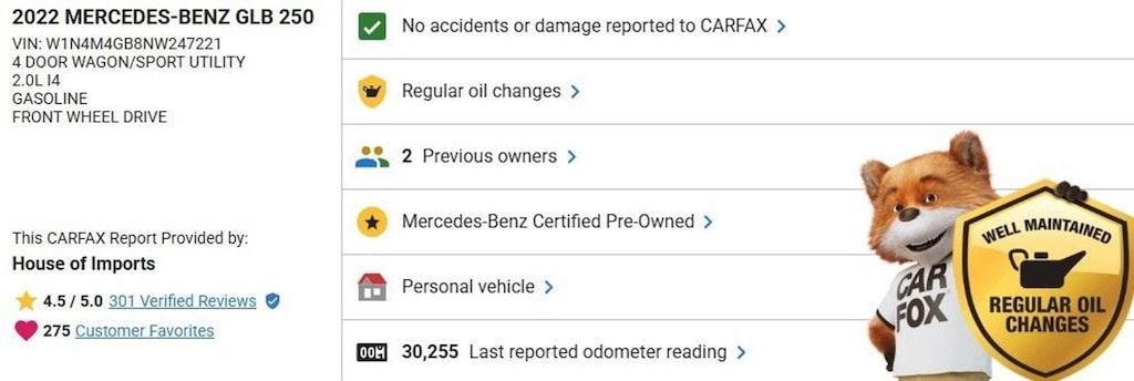 Certified 2022 Mercedes-Benz GLB SUV